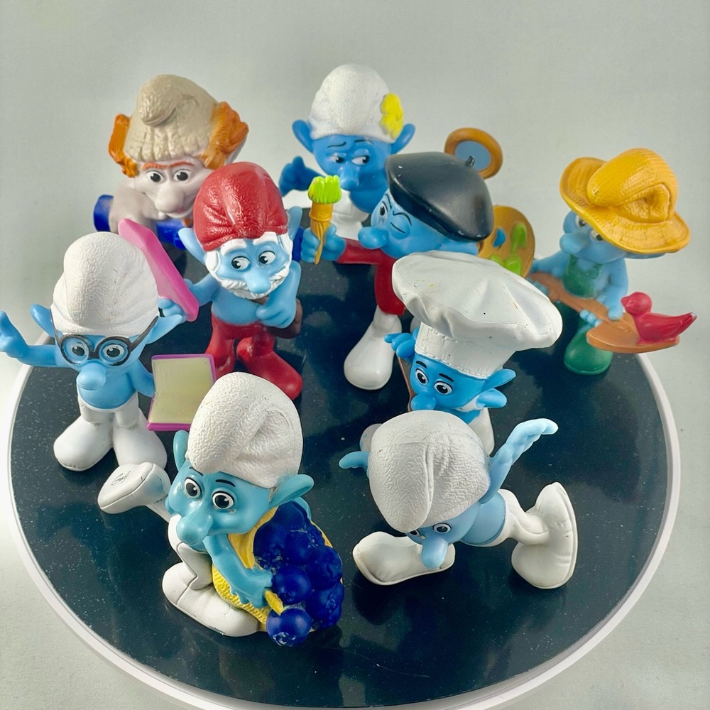 Smurfs Colorful Action Figure Collection